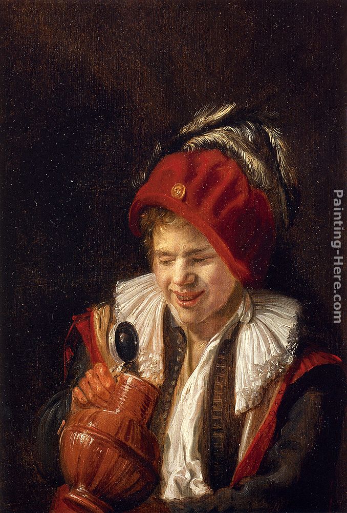 Kannekijker - A Youth With A Jug painting - Judith Leyster Kannekijker - A Youth With A Jug art painting